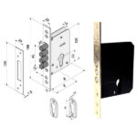 SERRATURA INF.LEGNO           020.50.00.04BE WELKA 020500004BE WELKA SERR.LEGNO INFILARE    S WELKA