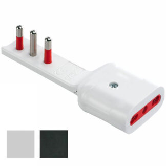 ADATTATORE DIRITTO 10A 2P+T BIAN. ULTRAPIATTO ROSI RS7710B SPINE E ADATTATORI EL        F ROSI