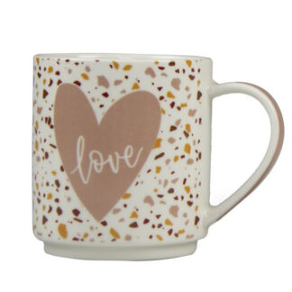 TAZZA MUG PORCELLANA CUORI              cc 290 KB8 MUGGRA001 TAZZE CERAMICA               C KB8