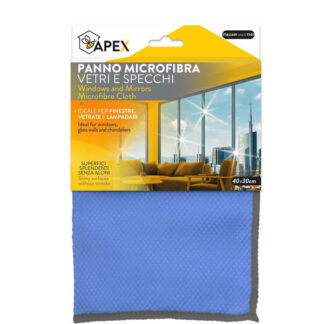 PANNO MICROFIBRA VETRI         cm 30x40 15087 APEX 15087 APEX                         C APEX