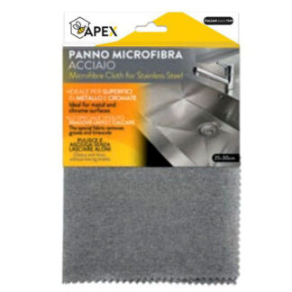 PANNO MICROFIBRA ACCIAIO       cm 35x30 15096 APEX 15096 APEX                         C APEX