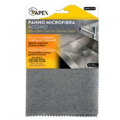 PANNO MICROFIBRA ACCIAIO       cm 35x30 15096 APEX 15096 APEX                         C APEX