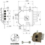SERRATURA SIC.QUINTUPL.SX DM             G416 MOIA G416SX MOIA SERR.LEGNO APPLICARE    S MOIA SERRATURE