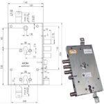 SERRATURA SIC.TRIPLICE CIL. E73    AD6654/281 MOIA 6654/281DFB3P/S01 MOIA SERR.BLINDATE           S MOIA SERRATURE