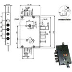 SERRATURA SIC.TRIPLICE CIL. E63    RCI664/280 MOIA RCI664/280RFB MOIA SERR.BLINDATE           S MOIA SERRATURE