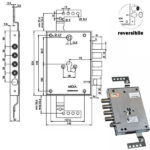 SERRATURA SIC.TRIPLICE CIL. E73    RPO664/281 MOIA 664/281RFB MOIA SERR.BLINDATE           S MOIA SERRATURE