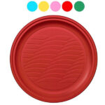 PIATTO PIANO ROSA               Pz 20 NATURAL BIBO 5585915 MONOUSO PLASTICA             C NATURAL BIBO