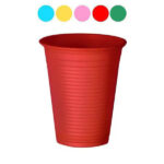 BICCHIERE ROSSO          cc 200 Pz 50 NATURAL BIBO 5588901 MONOUSO PLASTICA             C NATURAL BIBO