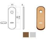 PLACCA GHIBLI ALL BRO DOPPIA MAPPA 77298852004 GHIDINI ACCESSORI BLINDATE   S GHIDINI