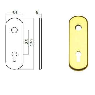 PLACCA GHIBLI OTT LUC YALE 77298855012 GHIDINI ACCESSORI BLINDATE   S GHIDINI