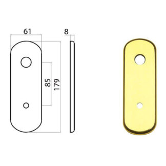 PLACCA GHIBLI OTT LUC POMOLO 77298858112 GHIDINI ACCESSORI BLINDATE   S GHIDINI