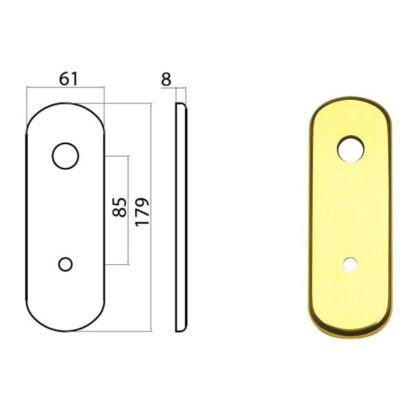 PLACCA GHIBLI OTT LUC POMOLO 77298858112 GHIDINI ACCESSORI BLINDATE   S GHIDINI