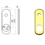 PLACCA GHIBLI OTT LUC PROTETTORE 77298856612 GHIDINI ACCESSORI BLINDATE   S GHIDINI