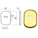 BOCCHETTA GHIBLI OTT LUC 62x86 DOPPIA MAPPA 77298626012 GHIDINI ACCESSORI BLINDATE   S GHIDINI