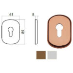 BOCCHETTA GHIBLI ALL ARG 62x86 YALE 77298625001 GHIDINI ACCESSORI BLINDATE   S GHIDINI