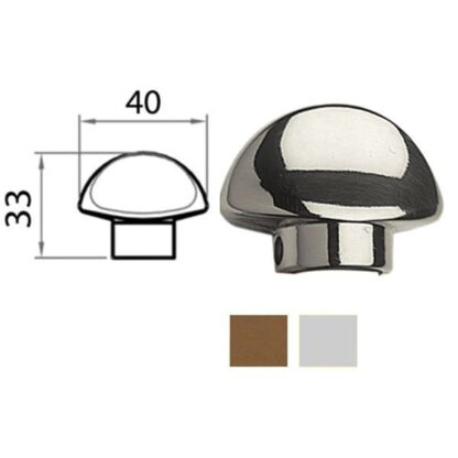 POMOLO MEZZALUNA ALL ARG FORO 8 77048228701 GHIDINI ACCESSORI BLINDATE   S GHIDINI