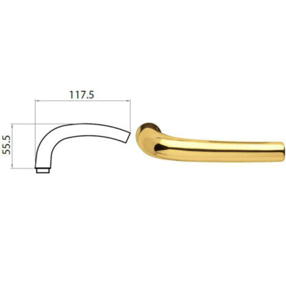 MANIGLIA SUSY OTT LUC 77434018312 GHIDINI ACCESSORI BLINDATE   S GHIDINI