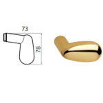 MANIGLIA PIGNA 2008 OTT LUC 72008018412 GHIDINI ACCESSORI BLINDATE   S GHIDINI