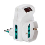 ADATTATORE TRIPLO SICUREZZA 10A+T SK BCO 87317 FME 87317 SPINE E ADATTATORI EL        F FME