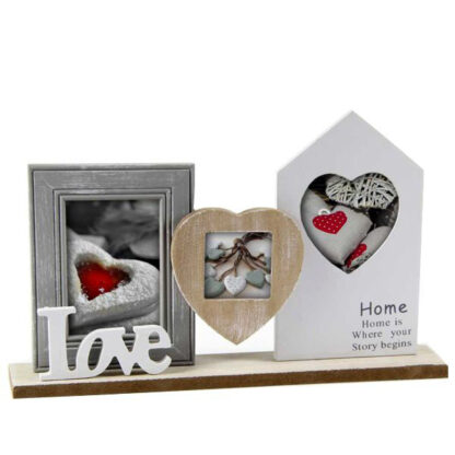 PORTAFOTO MULTIPLO LOVE         cm 38x24    D&CASA 715297 CORNICI                      C DCASA