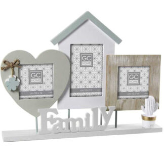 PORTAFOTO MULTIPLO FAMILY       cm 42x32    GCHOME 765797 CORNICI                      C GCHOME