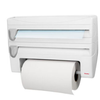 PORTAROTOLO A PARETE ROLL'N ROLL    39x25 METALTEX 25.44.10 PORTAROTOLI CUCINA           C METALTEX