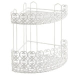 MENSOLA BAGNO FLORENZ ANGOL.2P 25x25 h 31 METALTEX 42.37.02 MENSOLE BAGNO                C METALTEX