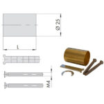 PROLUNGA CILINDRO TONDO KIT 36,0   07165-00-0 CISA 07165.00.0 CISA CILINDRI                S CISA
