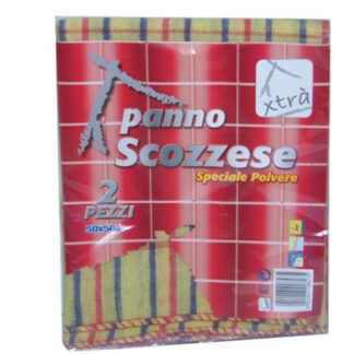 PANNO POLVERE SCOZZESE         Pz. 2 cm 50x50 XTRA GDE 036 PANNI PULIZIA                C XTRA