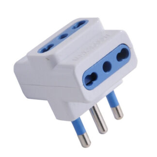 ADATTATORE TRIPLO 16A+T    BIANCO BL SYNTESY 00368 SL1026 SPINE E ADATTATORI EL        F SYNTESY
