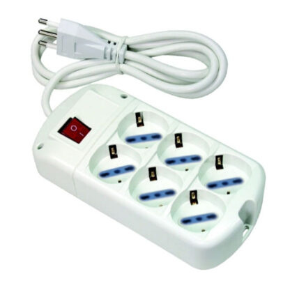 MULTIPRESA 6x2PT SK INT              SYNTESY 00380 SL4006P AVVOLGICAVI E PROLUNGHE      F SYNTESY