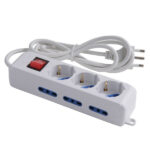 MULTIPRESA 6x2PT 3xSK LAT INT        SYNTESY 00336 203077 AVVOLGICAVI E PROLUNGHE      F SYNTESY