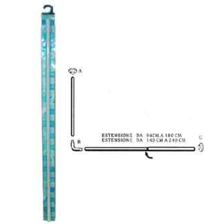 TUBO TENDE DOCCIA  80+ 94/180 ESTENS. AGLAIA 02619  TUBI DOCCIA                  C AGLAIA