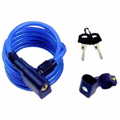 LUCCHETTO CICLI cm 150 SPIRALE        SICURO 02366 AZ571 CATENE E LUCCHETTI ANTIFURTO S SICURO