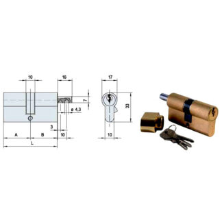 CILINDRO INF.  89,0-29,5-59,5     P0G302-20-0 CISA 0G302.20+06355 CISA CILINDRI                S CISA
