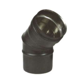 GOMITO INOX 45^  8           NERO PELLET 300 MARAL NPCQ45-080 TUBI PELLET                  F MARAL