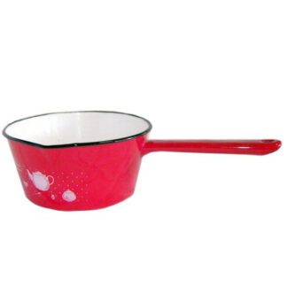 CASSERUOLA 1 MANICO                 cm 12 SMALTATA 4442 PENTOLE SMALTATE             C MACHIERALDO