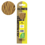 STRINGA TONDA P.1 GIALLO TABACCO cm 110 CALZANETTO 447N SCARPE ACCESSORI             C CALZANETTO