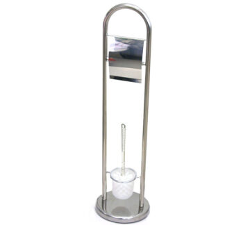 PORTASCOPINO WC+PORTAROT.  ARIA  INOX AGLAIA 05456  SCOPINI WC                   C AGLAIA