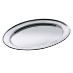 VASSOIO ACCIAIO OVALE cm 40x27 VASOVA40 VASSOI ACCIAIO               C MACHIERALDO