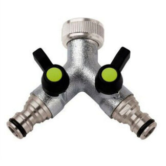 PRESA 2 RUBINETTI 3/4F + INNESTI OTT 465B AQUATECH 465B RACCORDI GIARDINAGGIO        F AQUATECH