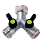 PRESA 2 RUBINETTI 3/4F + 3/4M    OTT 466B AQUATECH 466B RACCORDI GIARDINAGGIO        F AQUATECH