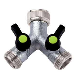 PRESA 2 RUBINETTI 3/4F + 3/4M    OTT 466B AQUATECH 466B RACCORDI GIARDINAGGIO        F AQUATECH