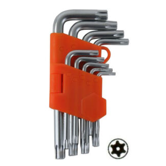 CHIAVI TORX T10/50 Pz 9 C/FORO CV CORTE ALTE 01976  CHIAVI BRUGOLA-TORX          F ALTE