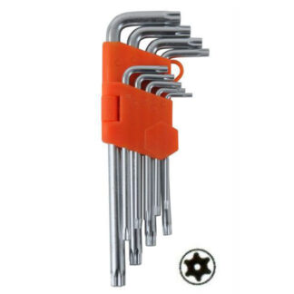 CHIAVI TORX T10/50 Pz 9 C/FORO CV MEDIE ALTE 04146  CHIAVI BRUGOLA-TORX          F ALTE