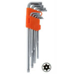 CHIAVI TORX T10/50 Pz 9 C/FORO CV LUNGH.ALTE 05326  CHIAVI BRUGOLA-TORX          F ALTE