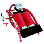 POMPA PEDALE ACCIAIO DOPPIA             ALTE 03582 SF8703E POMPE CICLI                  F ALTE