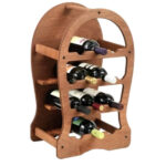 CANTINETTA LEGNO 13 POSTI NOCE        37x26,5 h 62 611S PORTABOTTIGLIE CANTINA       C MEETING