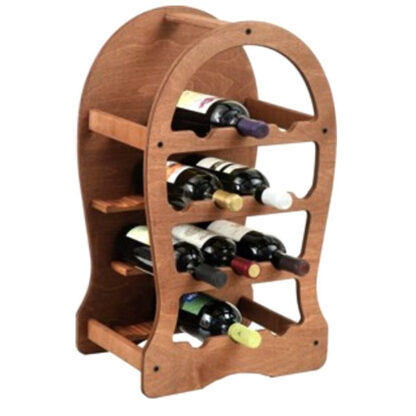 CANTINETTA LEGNO 13 POSTI NOCE        37x26,5 h 62 611S PORTABOTTIGLIE CANTINA       C MEETING