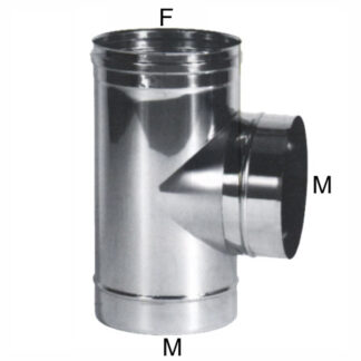GOMITO T INOX  8 LATERALE M                  MARAL PSRT08 TUBI INOX                    F MARAL
